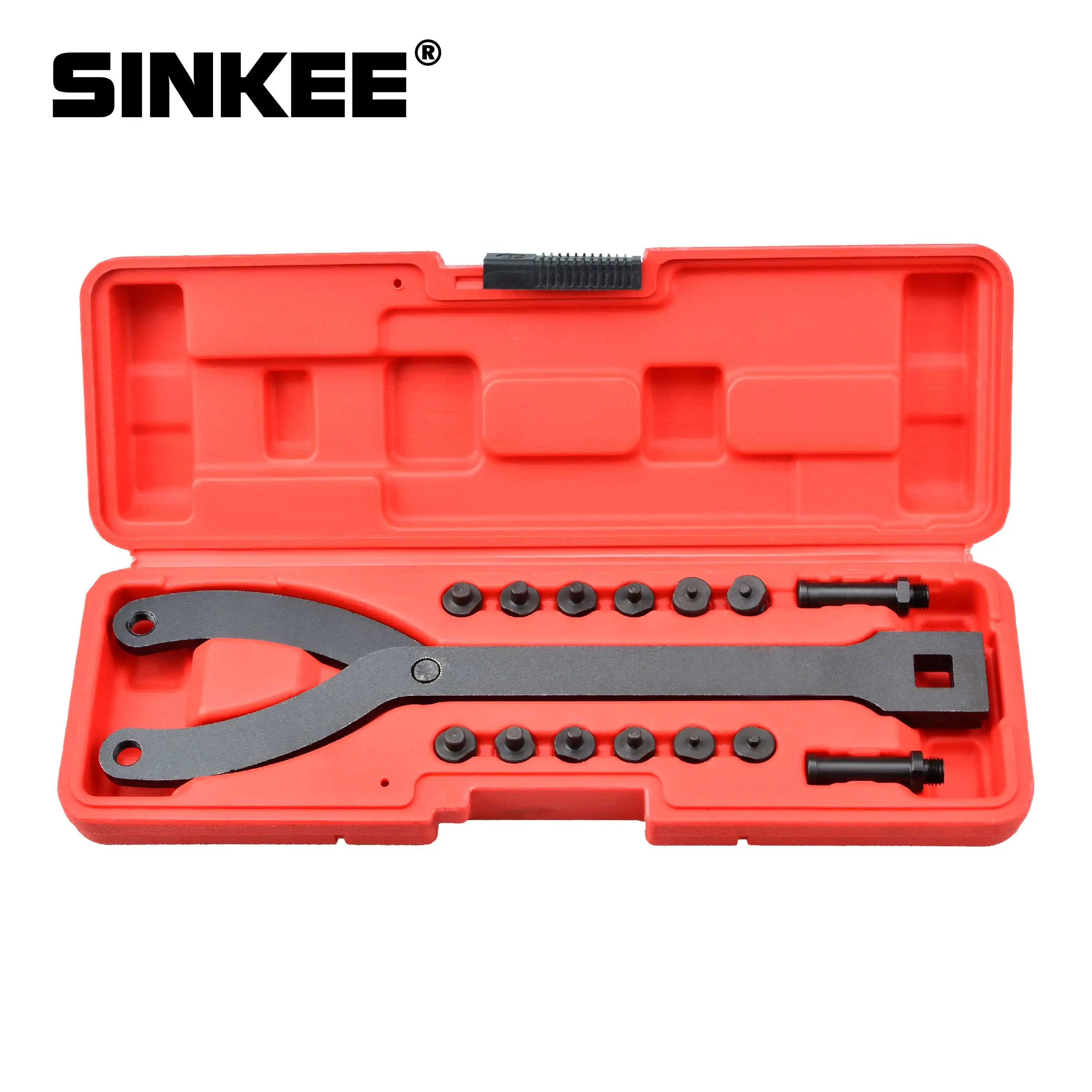 Variable Pin Spanner Wrench Kit Adjustable Fan Clutch Pully Holder 15Pc