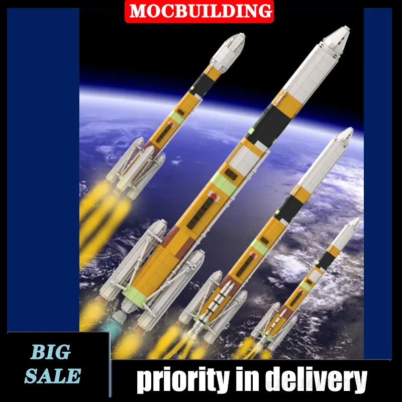 

MOC Space Launch Pad Model Building Block Assembled DIY Toy Rocket Device Boy Gift