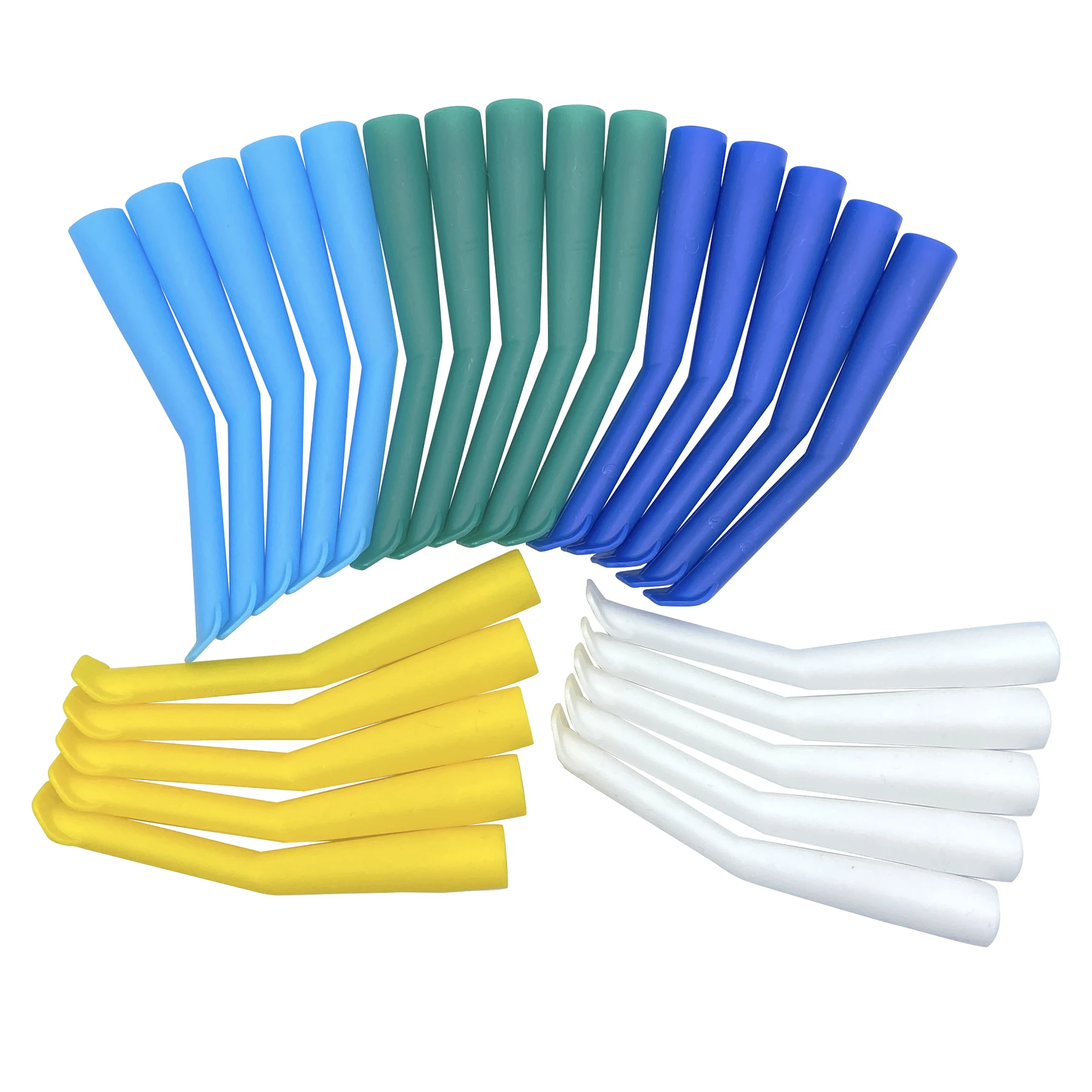 25pcs Dental Saliva Ejector Dentistry Clinic Disposable Surgical Suction Tips Suction Tube Long Slim Type Dentist Tools