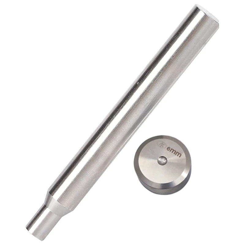 Rivet Punch, Stainless Steel Double‑Sided Flat Fixing Setting Tool, For Double‑Sleeve Rivet Installation