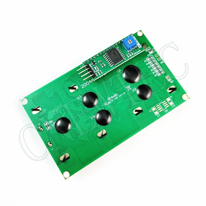 LCD2004 2004 وحدة LCD أزرق/أخضر/أبيض شاشة 20X4 حرف شاشة الكريستال السائل IIC I2C وحدة مهايئ لشاشة التسلسلي لاردوينو
