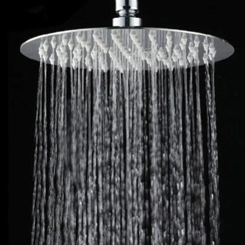 

High quality 8 inch stainless steel ultra-thin waterfall shower heads rainfall shower head Rain Square round 2023 New