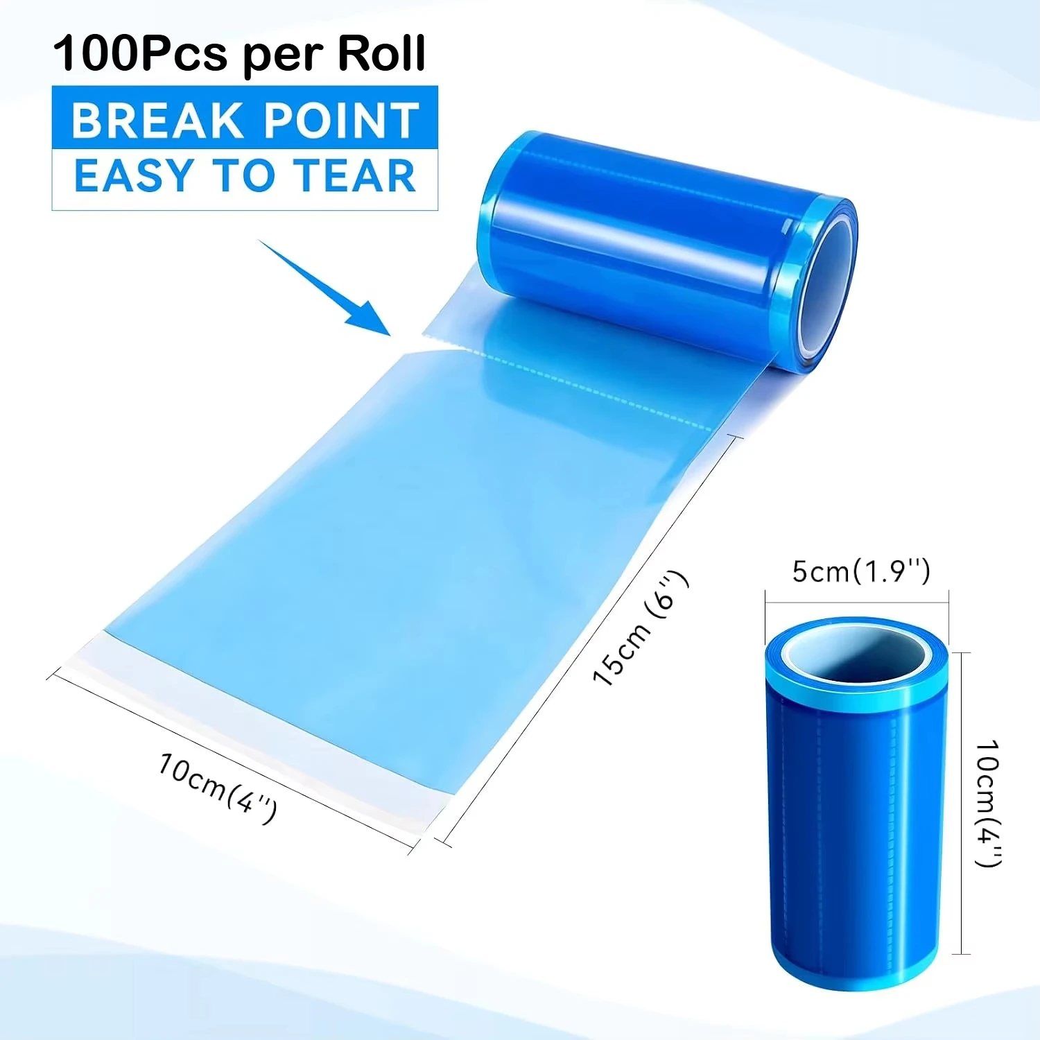 400Pcs Disposable Toilet Seat Covers, Blue Portable Travel Hygiene Covers for Hotel Public Restroom Use