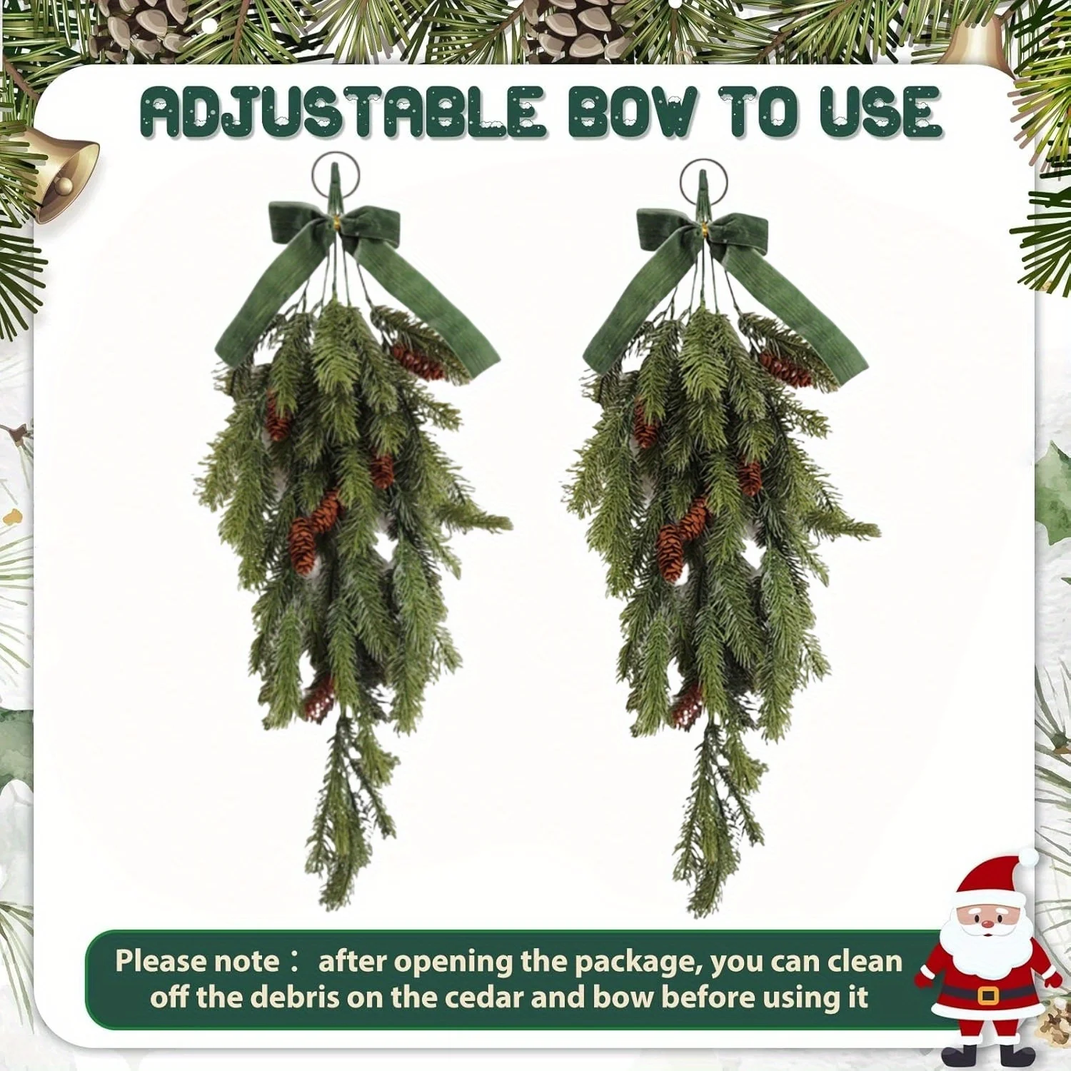 Christmas Teardrop Swag - Arti - Christmas Tree Artificial 评论和价格