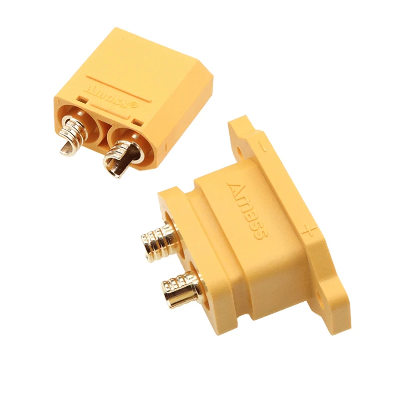 XT90E-F com assento fixo porta de carregamento de bateria de lítio plug xt90 modelo de veículo elétrico aeronave esc conectores macho e fêmea