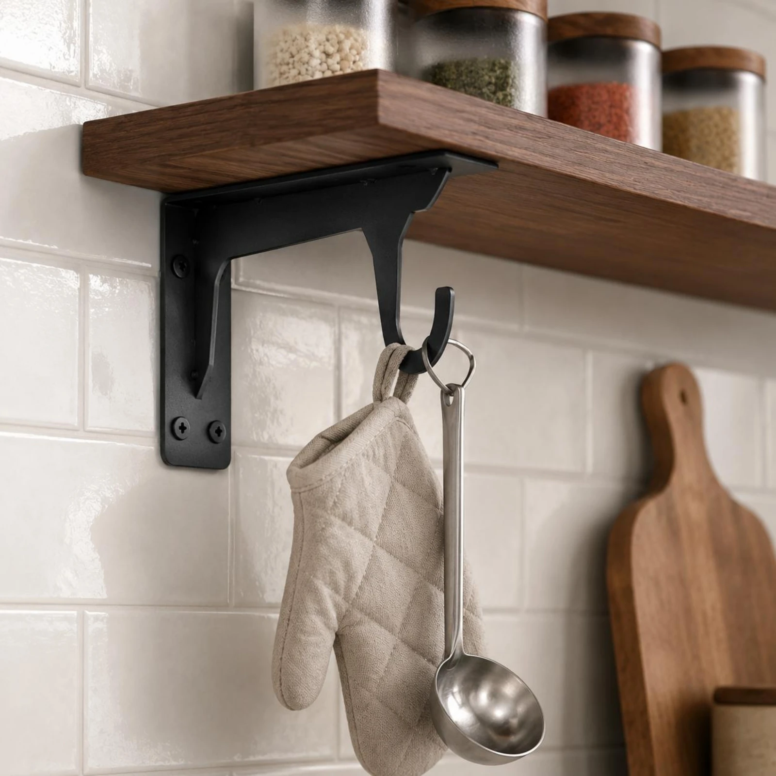 Metal Shelf Bracket Heavy-Duty Hook Bracket