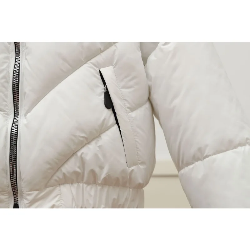 Trend Winter High-Waisted Cotton Jacket for Women Loose Short Coat Stand Collar Padded Jacket Outerwear Quilted Parkas Zipper