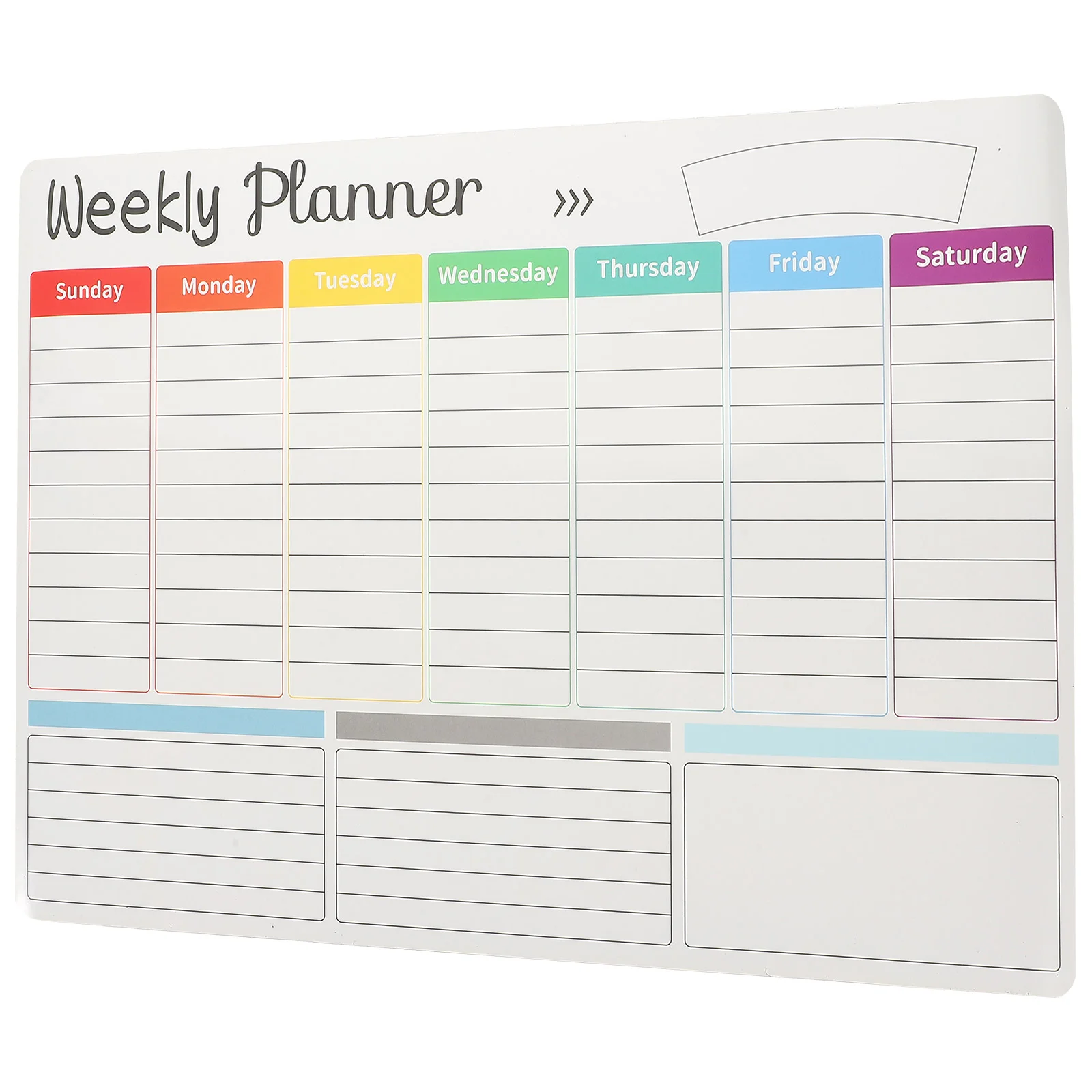 Dry Erase Board Blank Calendar List Message Refrigerator Planning Whiteboard Magnetic