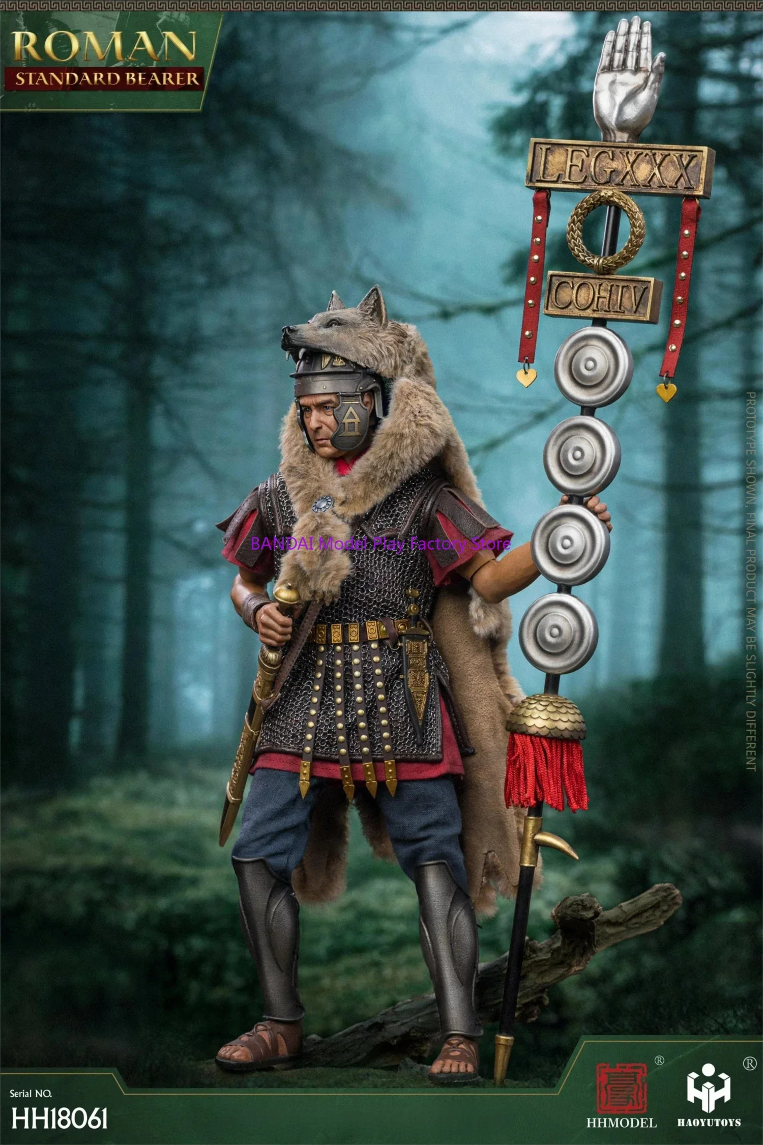 HHMODEL HAOYUTOYS HH18061 1/6 Roman Flag Bearer Imperial Legion 12