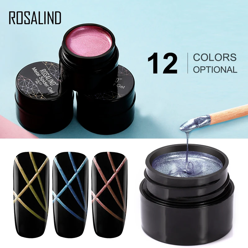 ROSALIND Nail Paint 5ml Nail Polish Printing Gel Canning Hybrid Varnish Semi-Permanent Nail Paint for Manicure Nail Art