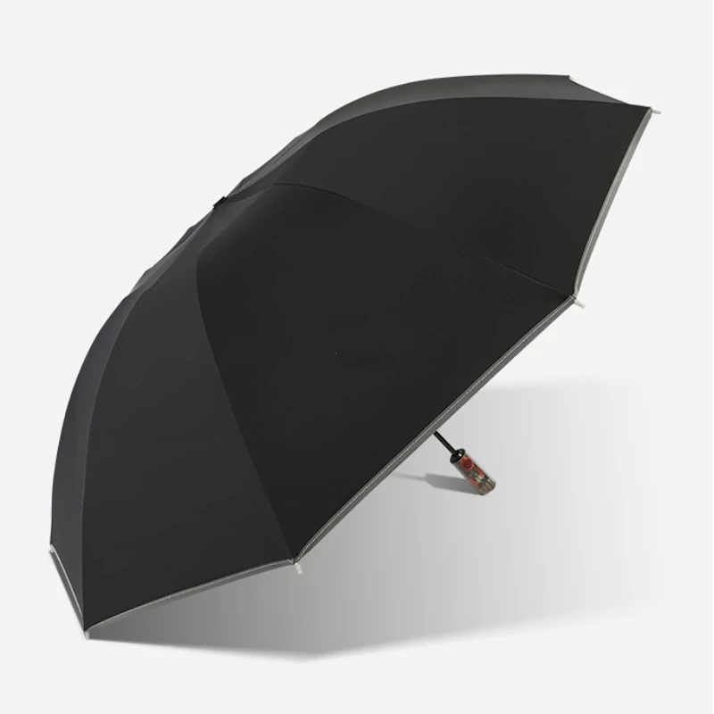 Youpin Auto เปิดปิด10กระดูกโปร่งใส Mechanical ความปลอดภัยร่มพับธุรกิจหรูหรา Anti-Rebound ร่ม