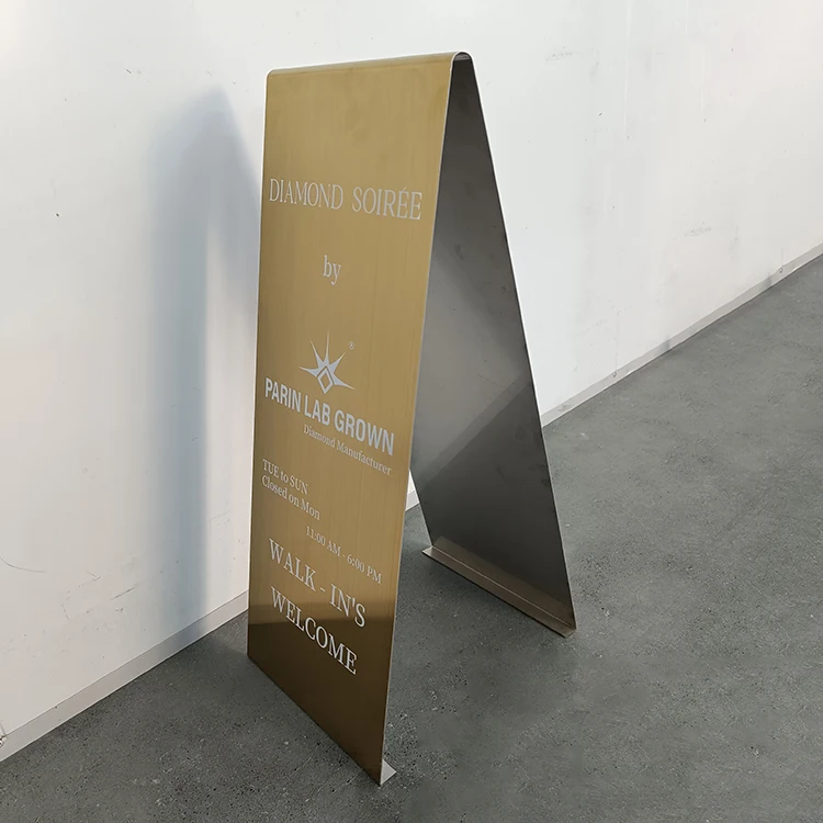 Factory Price A-Frame Stand Sign Board Outdoor Indoor Business Sign Pavement a Frame Sidewalk Signs