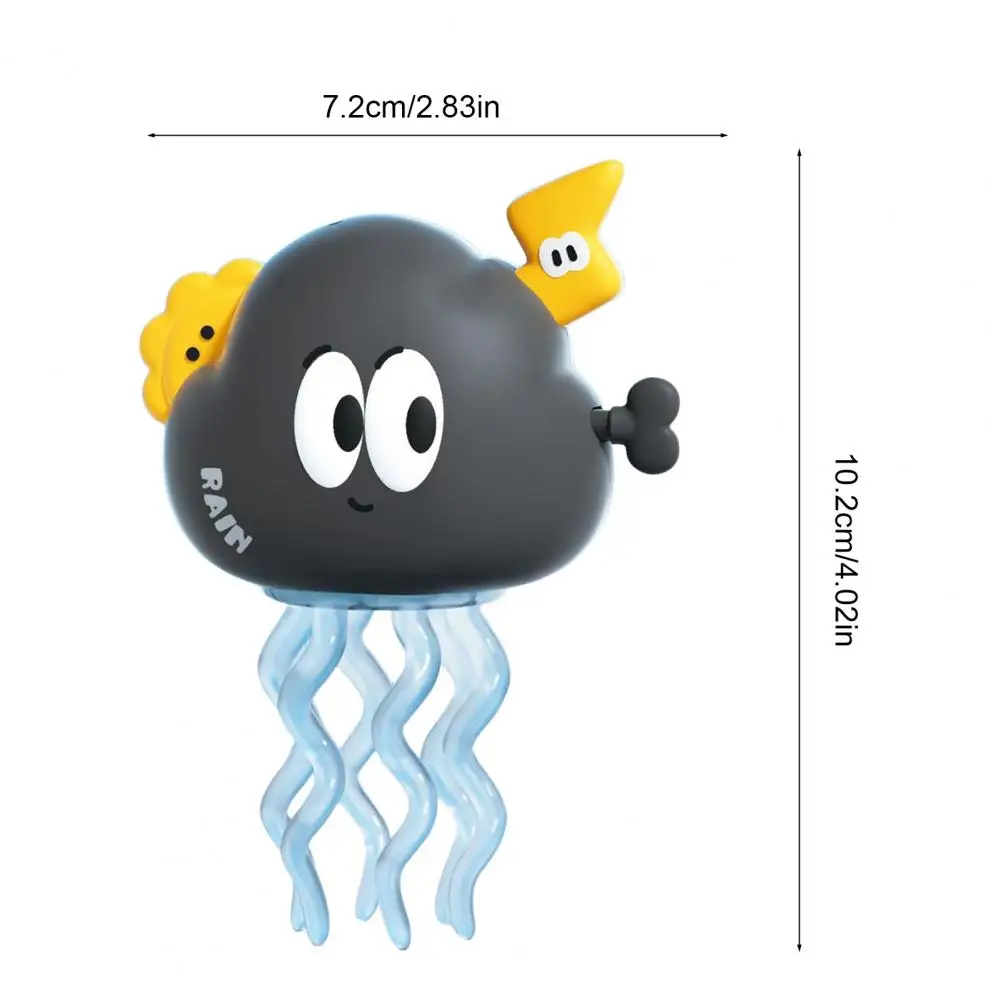 Juguete de nube de baile de cuerda, mecanismo de relojería educativo, juguete de nube lluviosa de primavera, juguete interactivo de nube de dibujos animados para gatear para niños