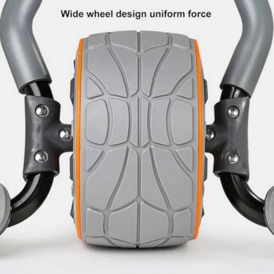 عجلة دوارة 4D Ab مع وسادة للركبة ودعم الكوع لمعدات اللياقة البدنية المنزلية مدرب البطن المتقدم للرجال والنساء لتعزيز