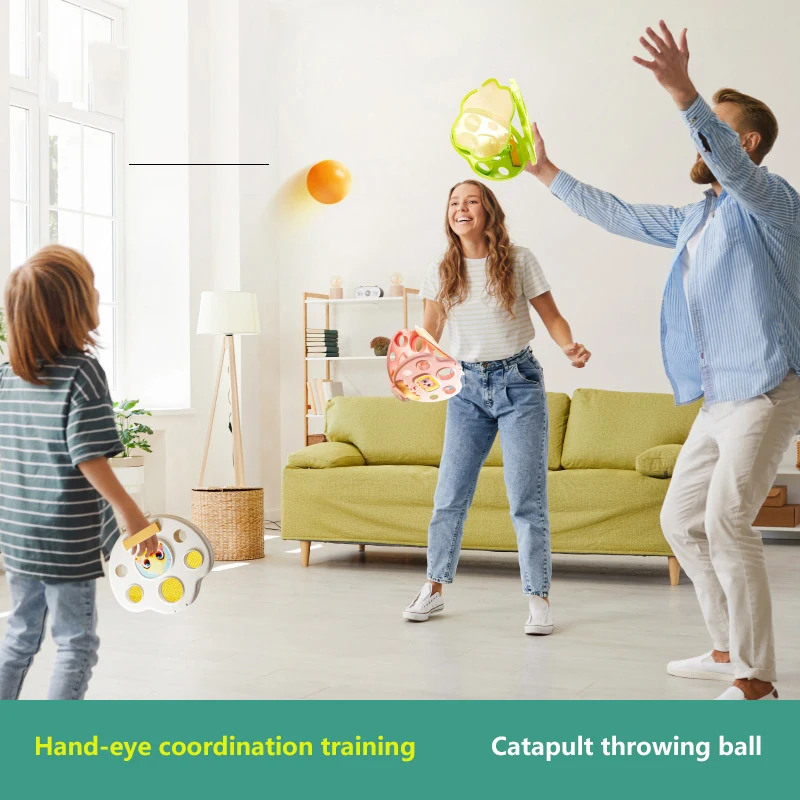 Ouder-kind Fitness Interactief speelgoed Outdoor Hand Toss Ball Throw Catch Toy Games voor meerdere personen