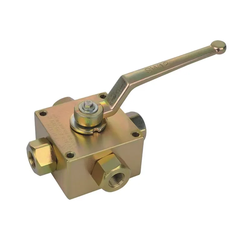 High Pressure Four Way KH3/KH4 Hydraulic Ball Valve 1/4\