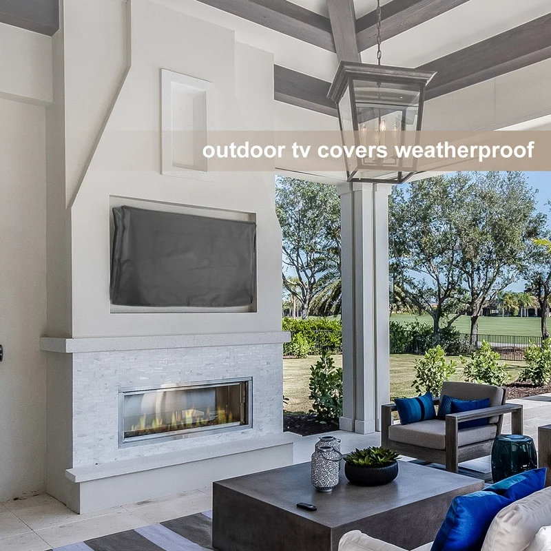 Copertura per TV da esterno Copertura per TV da esterno da 22-24 pollici con copertura inferiore Protezione antipolvere resistente alle intemperie