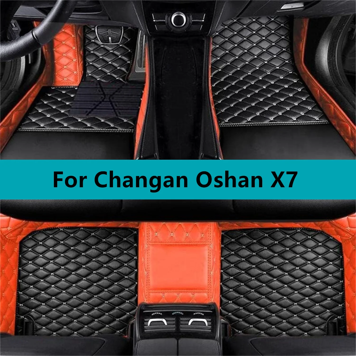 

Leather Waterproof Car Floor Mats For Changan Oshan X7 2022 2023 2024 2025 2026 2027 Car Floor Mats Interior Accessories