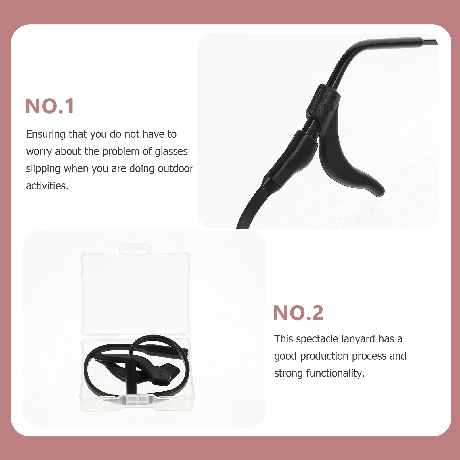 

6 Sets Glasses Anti-slip Cover Eyeglasses Accessories for Spectacle Legs Silica Gel Child