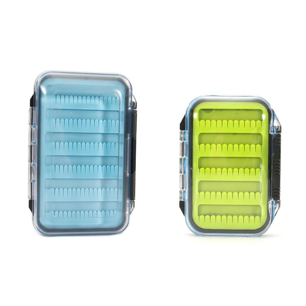 Fly Box Double Sided Large Capacity Fishing Tackle Flies Bites Holder Storage Case Organizer with Lid Hook Outdoor