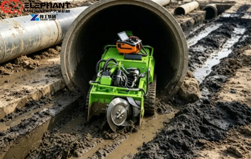 Water Conservancy Underwater Dredging Robot Remote‑Controlled Tracked Machine For River Lake Silt Sand Desilting