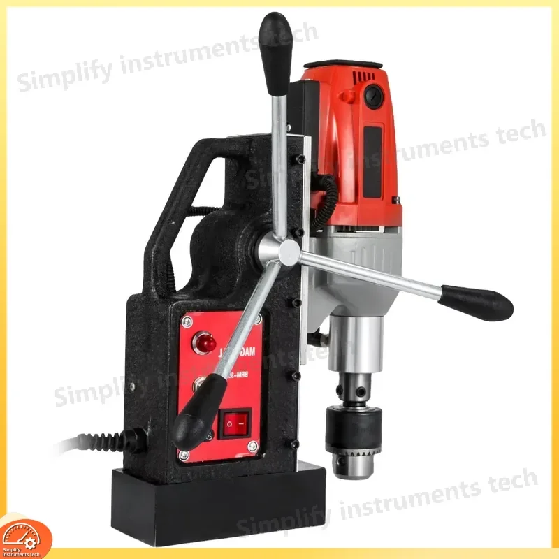 Mini Bench Drill Press Portable Magnetic Drilling HSS Ring Broach Metal Woodworking Tool DIY Power Tools for Home