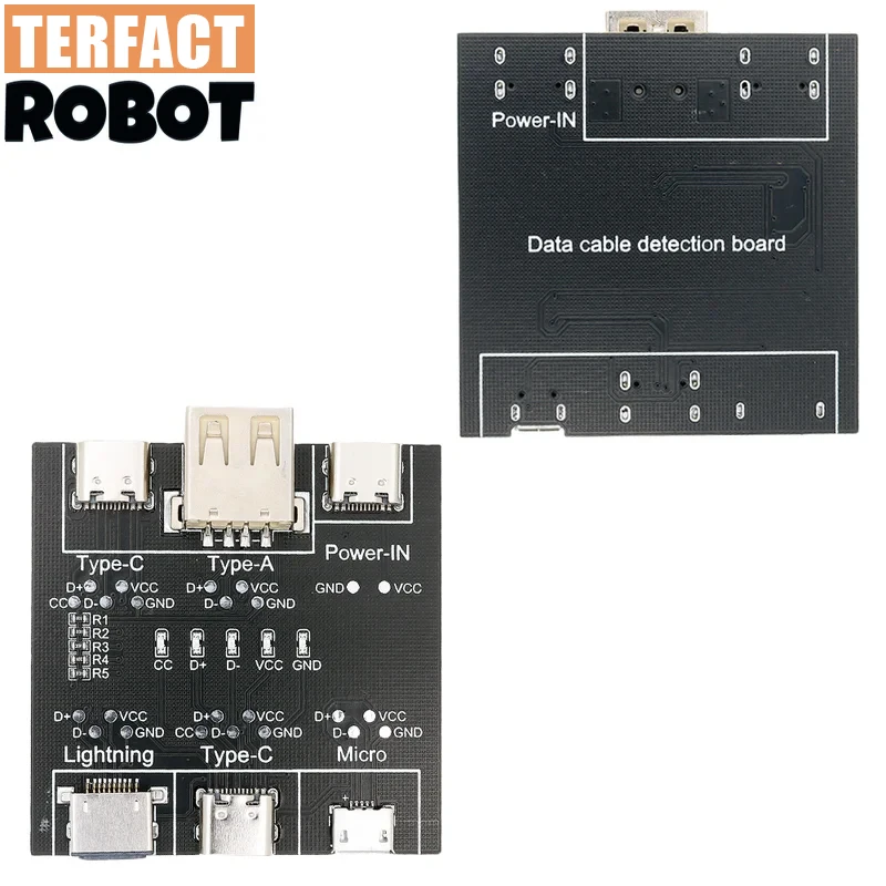 DT3 Data Cable Detection Board Type-C Micro USB C Cable Tester Short Circuit On Off Switching Diagnose Tool for iOS Android