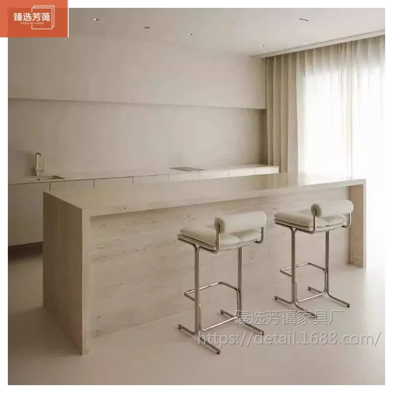 Gebrauchter Hochstuhl Designer Creative Bar High-End Island Barhocker aus Edelstahl