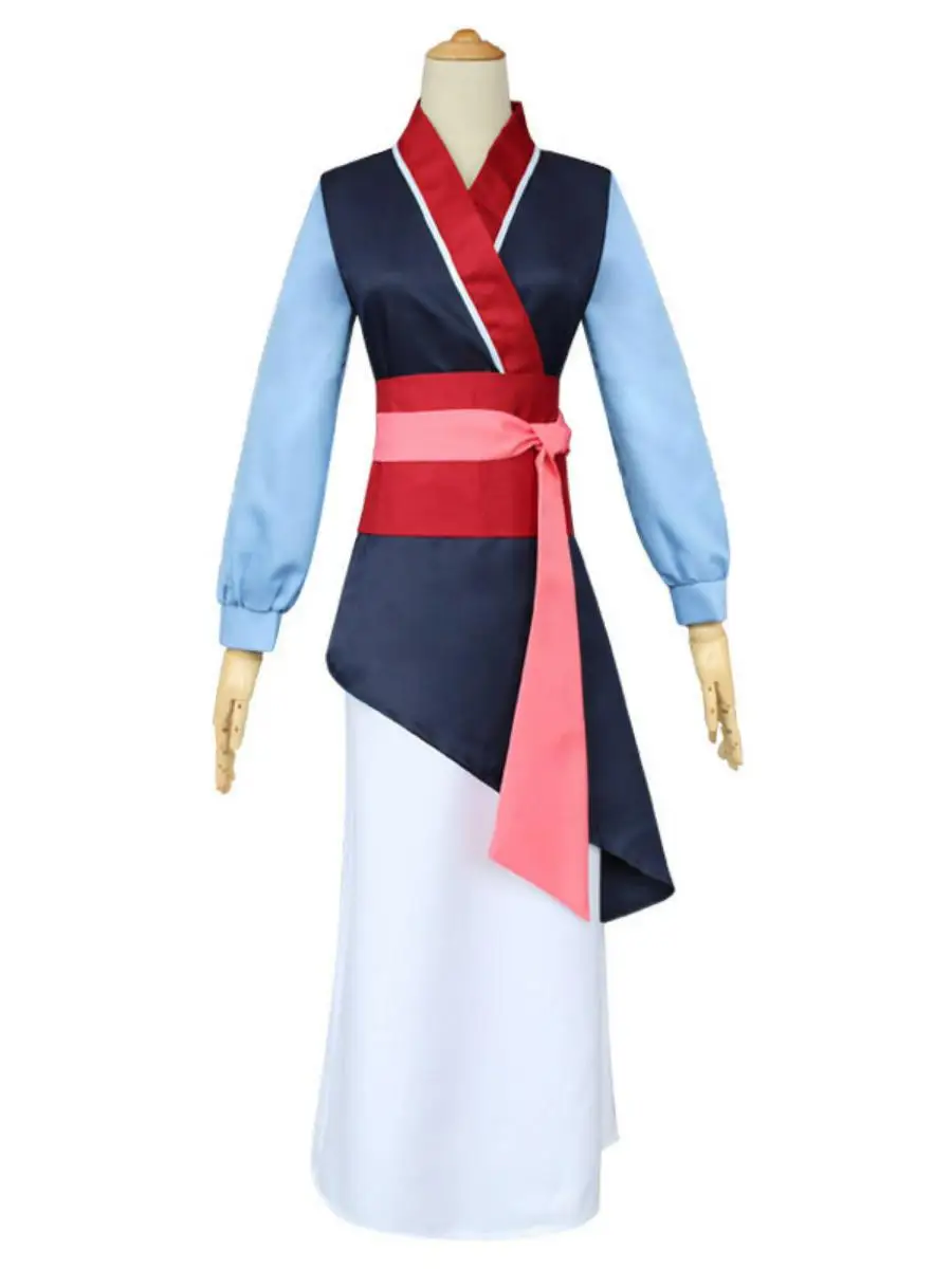 loween Costume Clothes Children's Clothing Hua Mulan Stage Costume Ethnic Cotton Traditional Chinese Women's Clothing