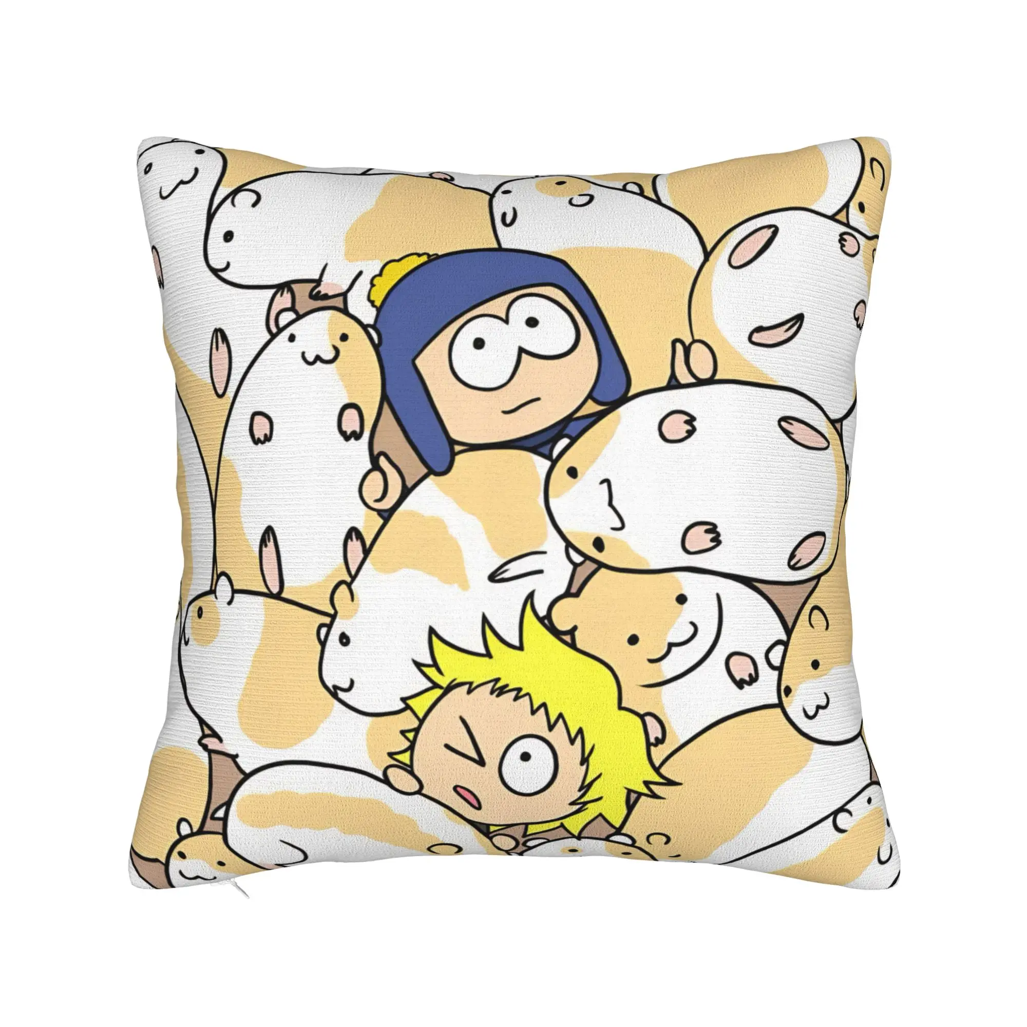 Souths Parks Cartoon Pillowcase Soft Cushion Cover Decorations  Pillow Case Cover Home Square