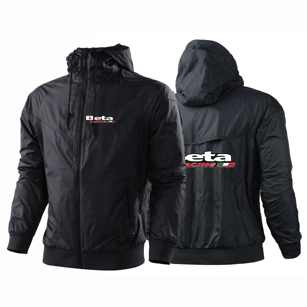 Beta Racing Motocross 2023 Men's New Hight Quality Zipper Hoodies Jacket Print Waterproof Warm Windbreaker Clothing Winter Tops