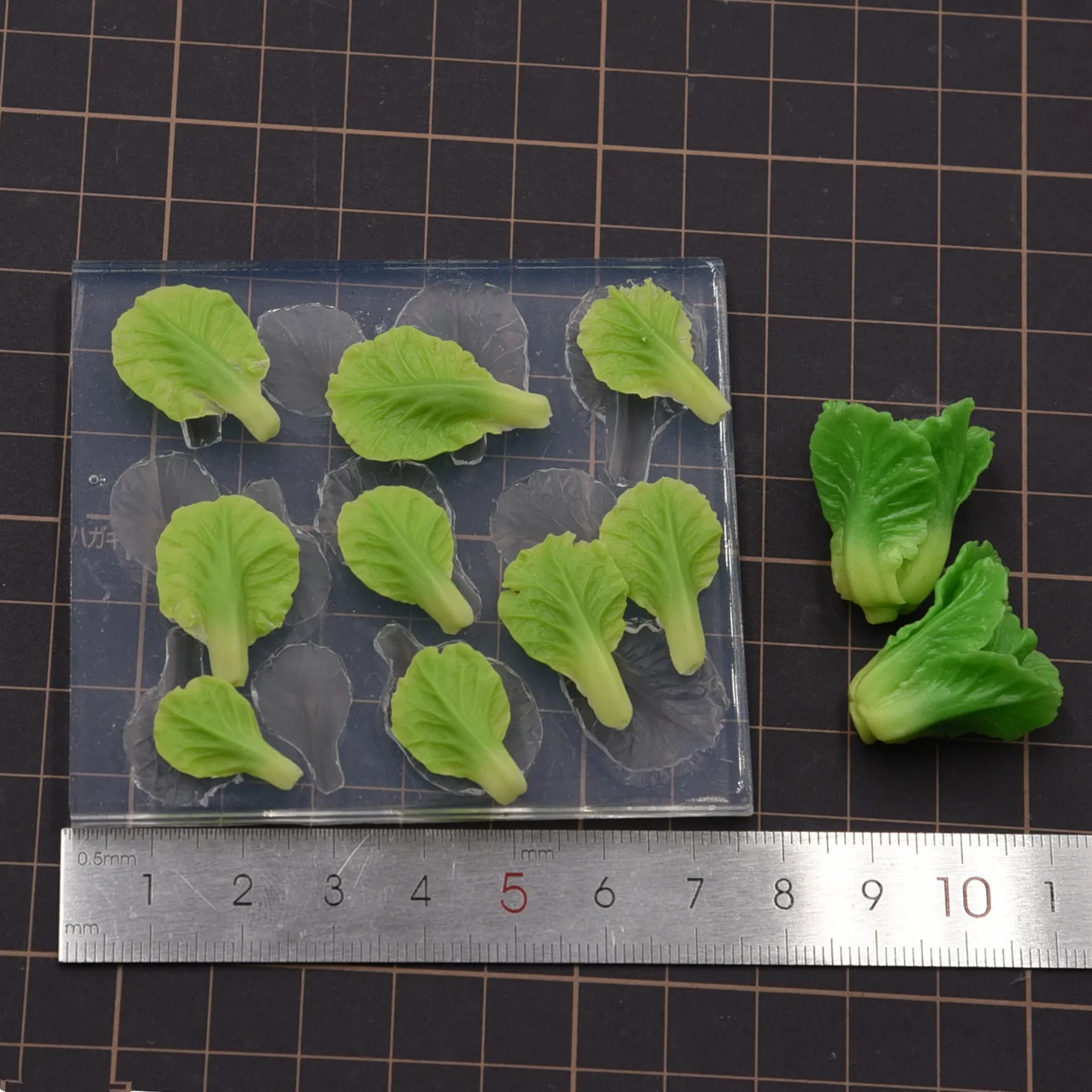 Мини-милые силиконовые формы в виде листьев салата, керамика, ультра легкая глина, Vagetables, формы для самостоятельного изготовления