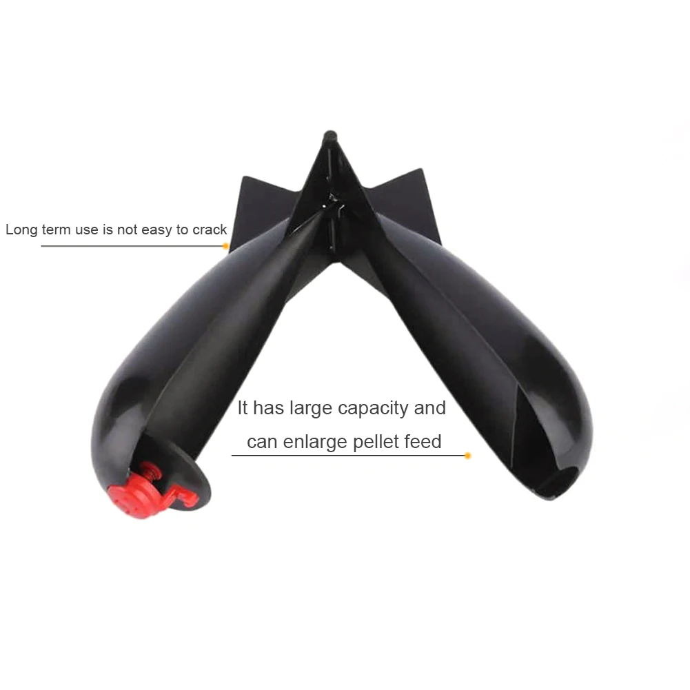 صاروخ صيد سمك الشبوط مغذيات تعويم رمي الطعم إغراء حامل الحاويات معدات صيد الأسماك #2