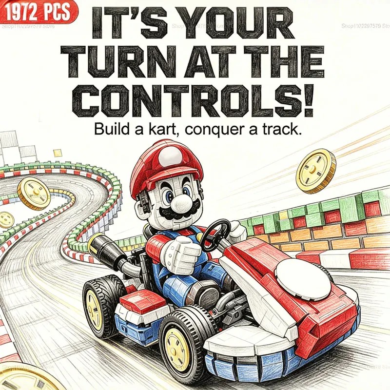 2026-new-1972pcs-racing-kart-building-blocks-set-kid-educational-diy-creative-toy-birthday-christmas-gift-for-children-and-adult