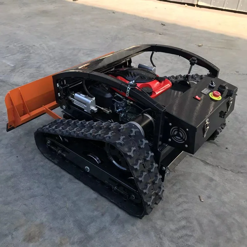 รถตัดหญ้าแบบควบคุมระยะไกลจากจีน พร้อมอุปกรณ์ตัดหิมะ 9 แรงม้า ราคา