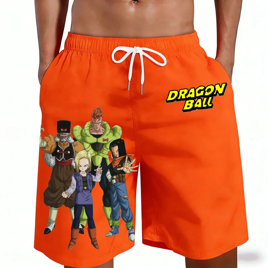 Pantalones Cortos de Playa para Hombre y Niño con Personajes de la Saga Dragon Ball Android, Ropa Casual de Verano para Familia, Venta Caliente 2026