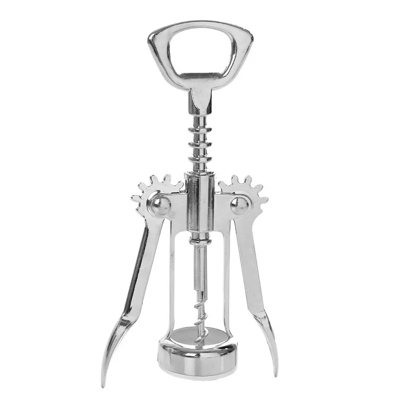 

100pcs Stainless Steel Red Wine Opener Wing Type Metal Sommeliers Wine Corkscrew Bottle Openers Corkscrews Wine Cork Remover