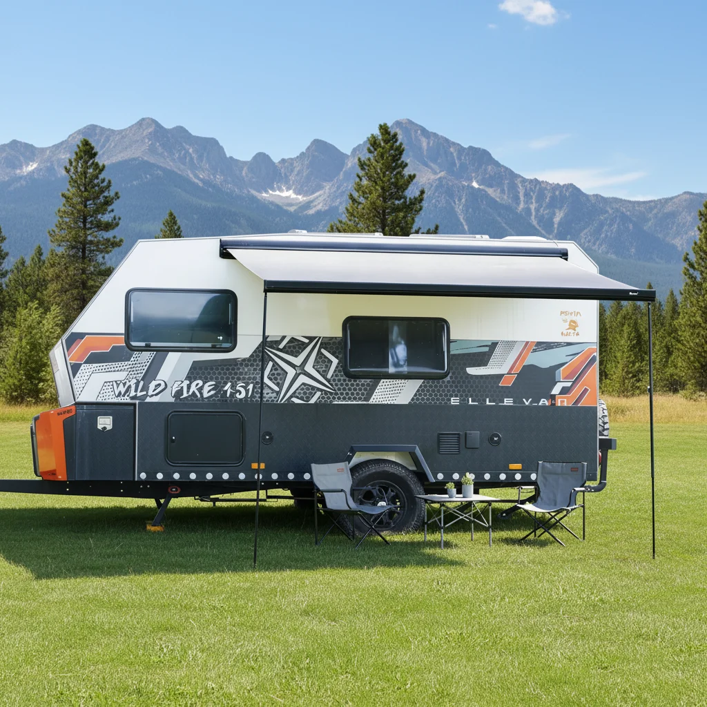 

Awnlux W5500 Wohnwagen Camping Accessories All-Weather Durability Camper Trailer Cassette Manual/Motorized RV Awning