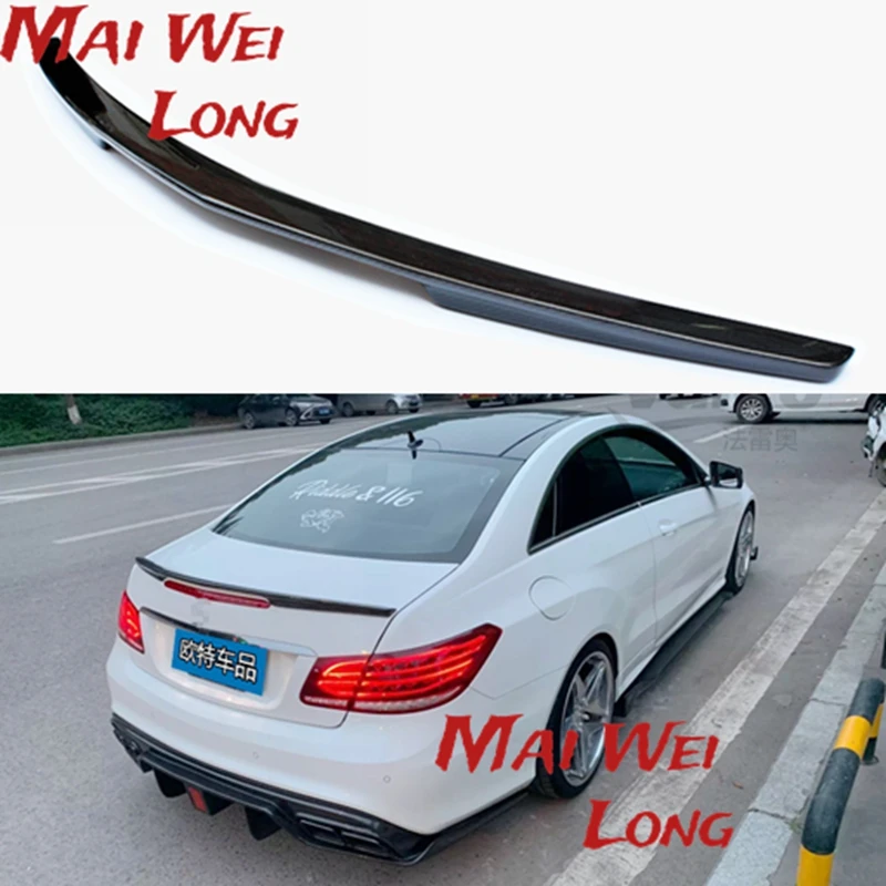 E class w207 c207 carbon fiber rear bumper trunk spoiler wings for mercedes 2010 - 2016 2-door coupe convertible e250 e200