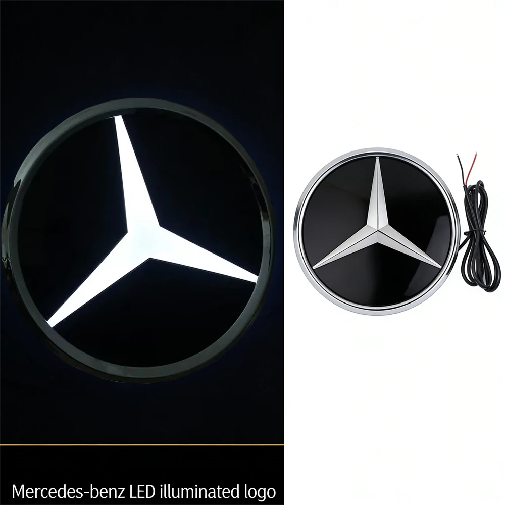 

LED Illuminated Star Emblem For Mercedes Benz C117 W204 W205 W213 W253 W166 W176 GLA GLAE Front Grille White Light Logo