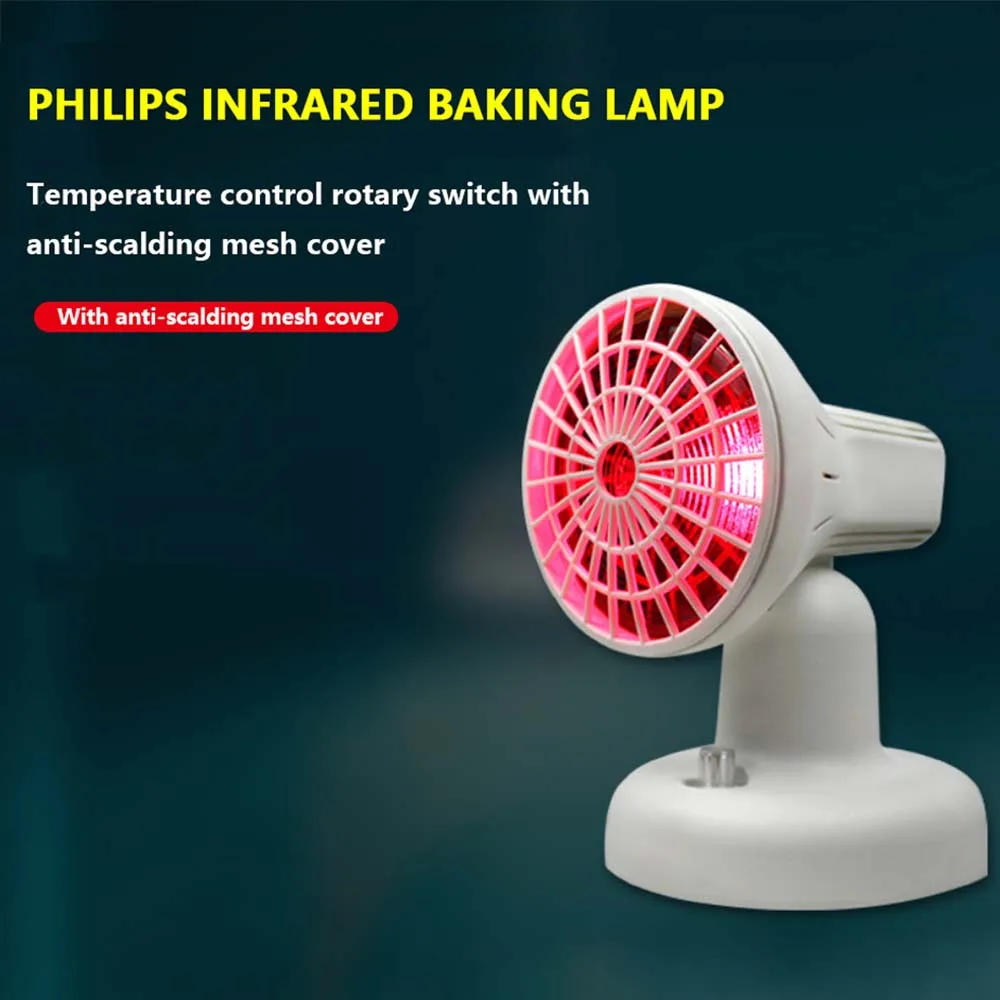 

Infrared Heating Therapy Lamp Full Body Back Knee Joint Pain Relief Physiotherapy Lamp 150W Infrared Light Bulb