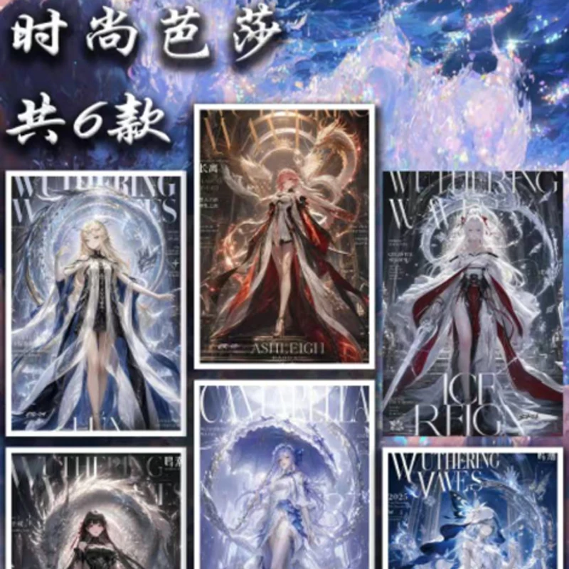 Wholesale Huohu Studio Wuthering Waves Surge‑of‑Tide Shikishi Collection Anime Game Art Board Decor Gift card