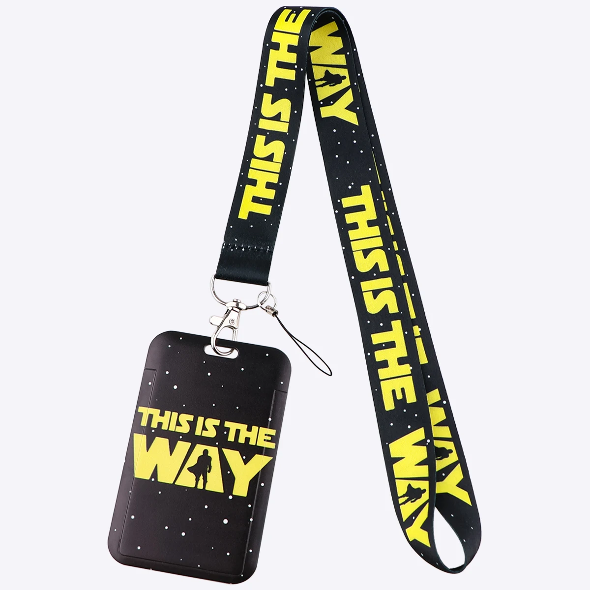 

THIS IS THE WAY Quotations Neck Strap Keychain Badge Holder ID Credit Card Pass Hang Rope Lariat Lanyard for Keys Accessories