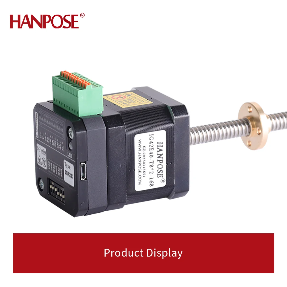 NEMA17 NEMA23 IG42E40-T8 closed-loop drive integrated trapezoidal screw motor Modbus RS485 communication TTL communication T8