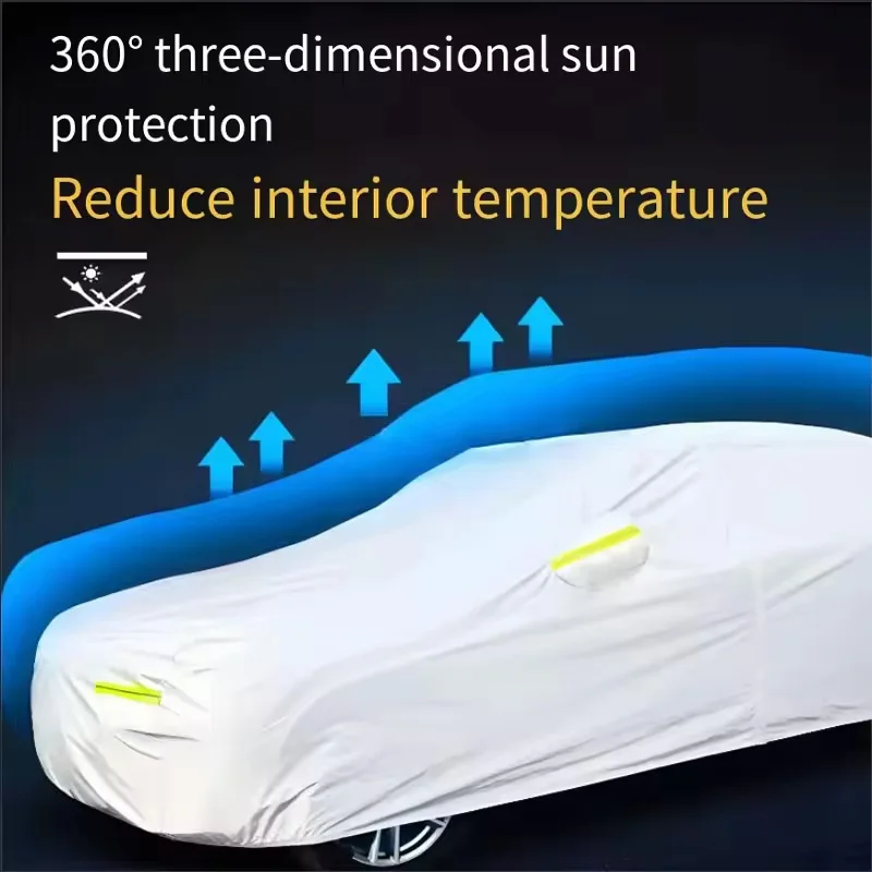 Cawanerl Car Cover Anti UV Rain Sun Snow Protector Cover Dust Proof For Toyota Levin Yaris E'Z Land Cruiser Prius Prado 4Runner