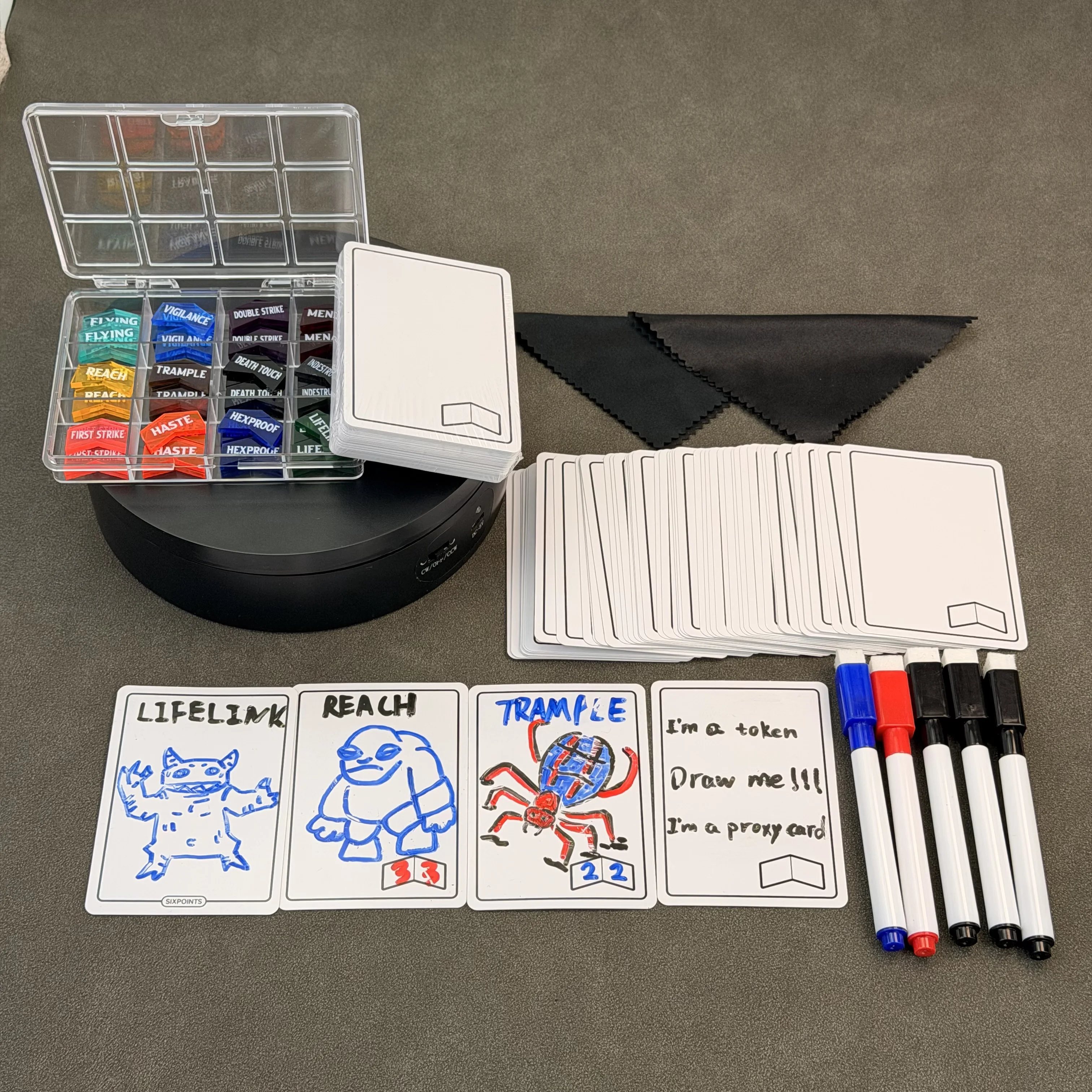 Board Game For 5 Players - 50 tarjetas reutilizables de borrado en