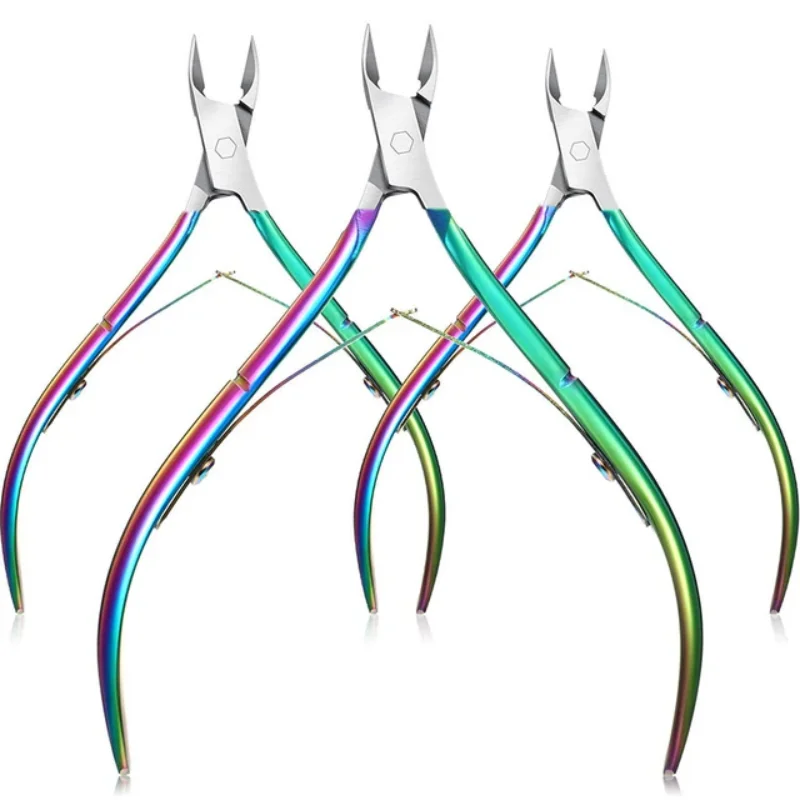 

3PCS Nail Clipper Anti-rust Cuticle Nippers Manicure Scissor Razor-sharp Edge Trimmer Tools Short Cuticle Professional