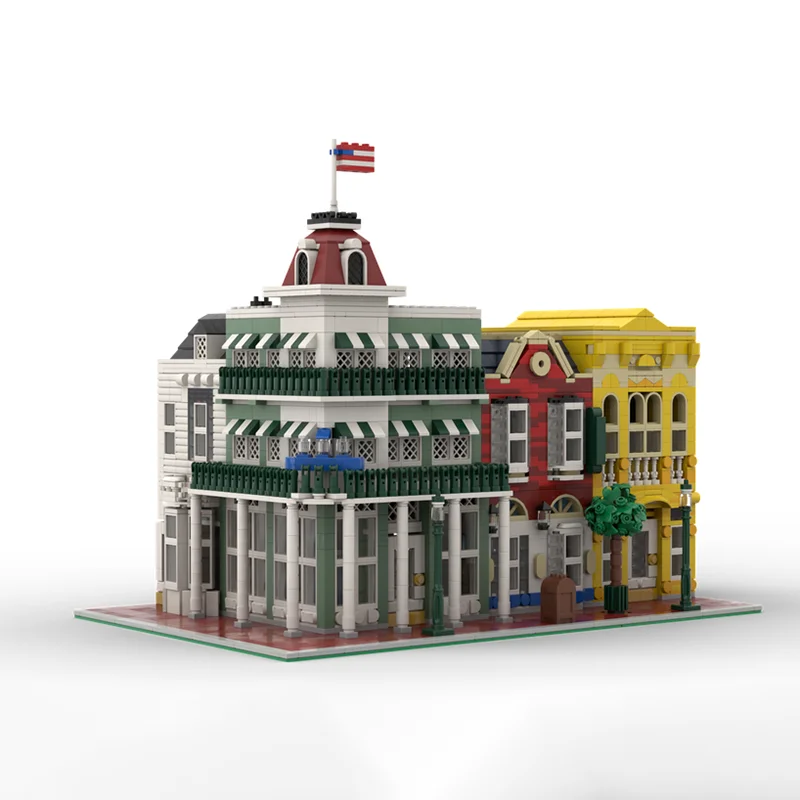 Modular City Building Model Moc Building Bricks Main Street USA Jewelry Store Model Technology Blocks Assembly Gift Toys DIY Set