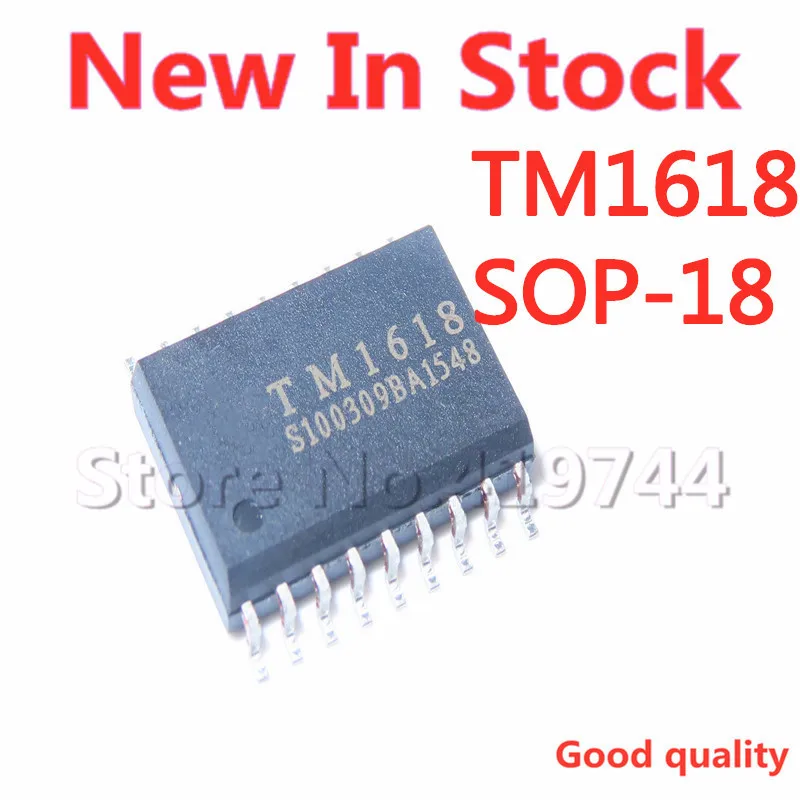 

5 шт./партия, светодиодная лампа TM1618 SOP-18 SMD