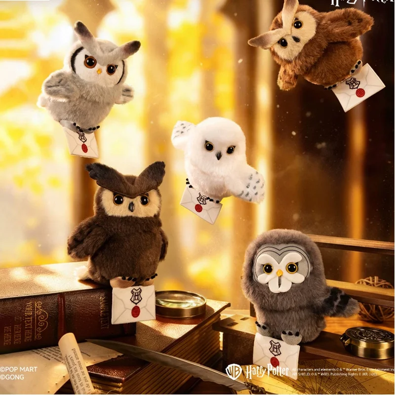 New Original Gong Harry Potter Owl Plush Pendant Blind Box Hedwig Vinyl Plush Pendant Collectible Bag Decoration Holiday Gifts view 6
